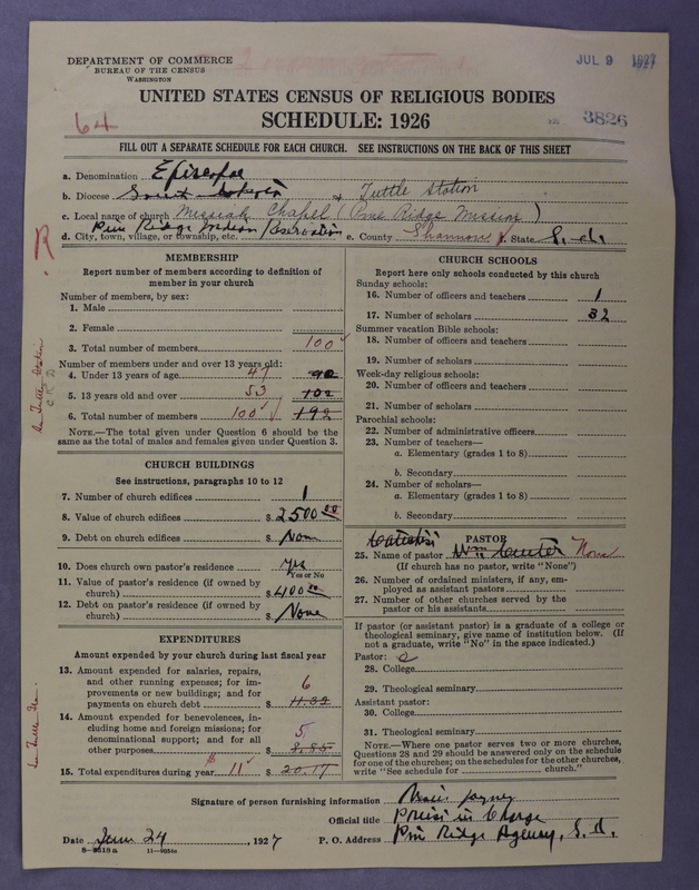 Scan of Protestant Episcopal Church: 3826