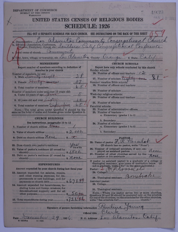 Scan of Congregational Churches: 4939