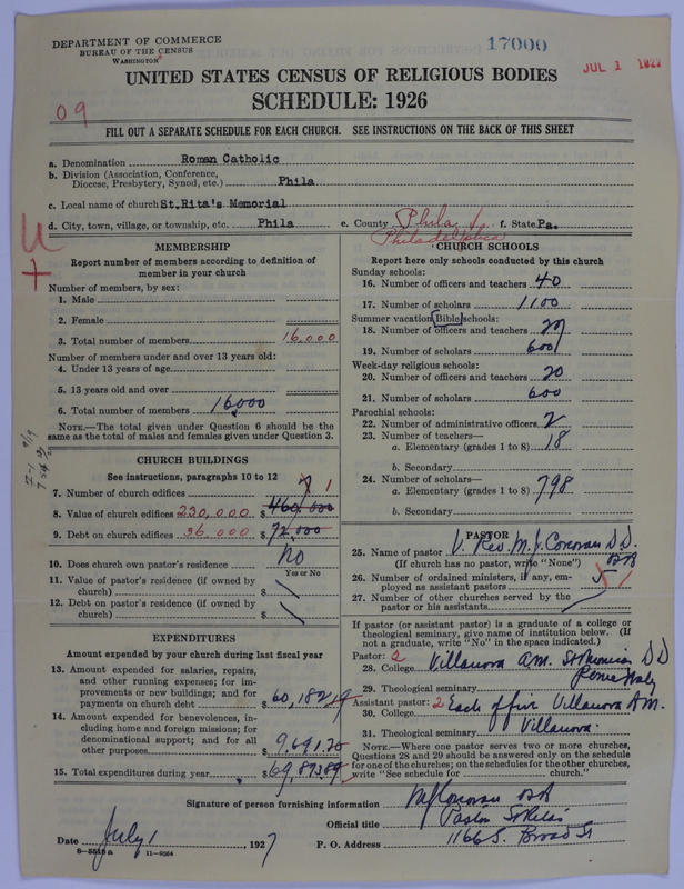 Scan of Roman Catholic Church: 17000