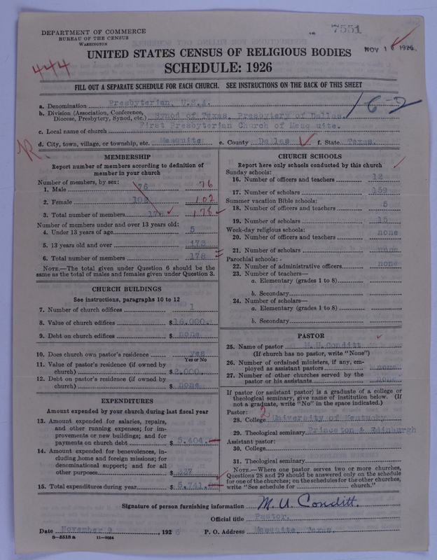 Scan of Presbyterian Church in the United States of America: 7551