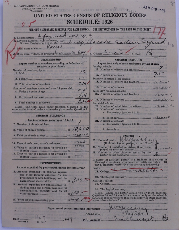 Scan of Reformed Church in the United States: 842