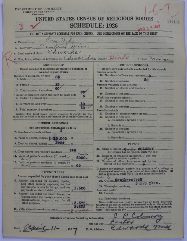 Scan of Presbyterian Church in the United States: 2618