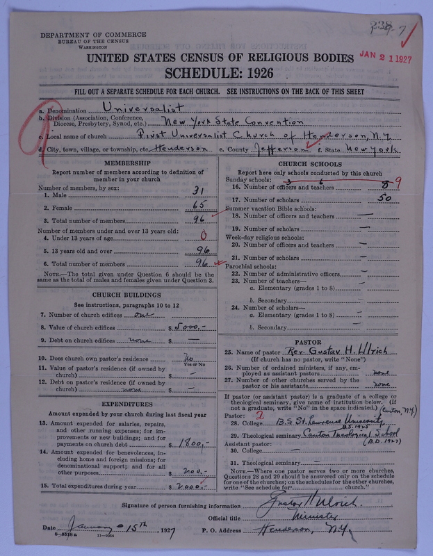 Scan of Universalist Church: 238