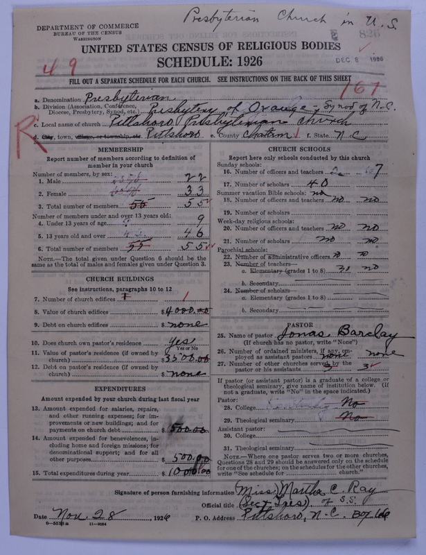 Scan of Presbyterian Church in the United States: 826