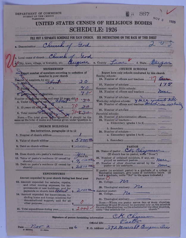 Scan of Church of God (Headquarters, Anderson, Ind.): 887