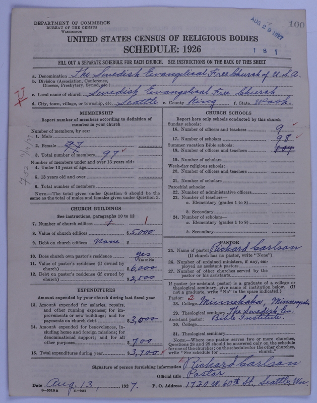 Scan of Swedish Evangelical Free Church of the United States of America: 100