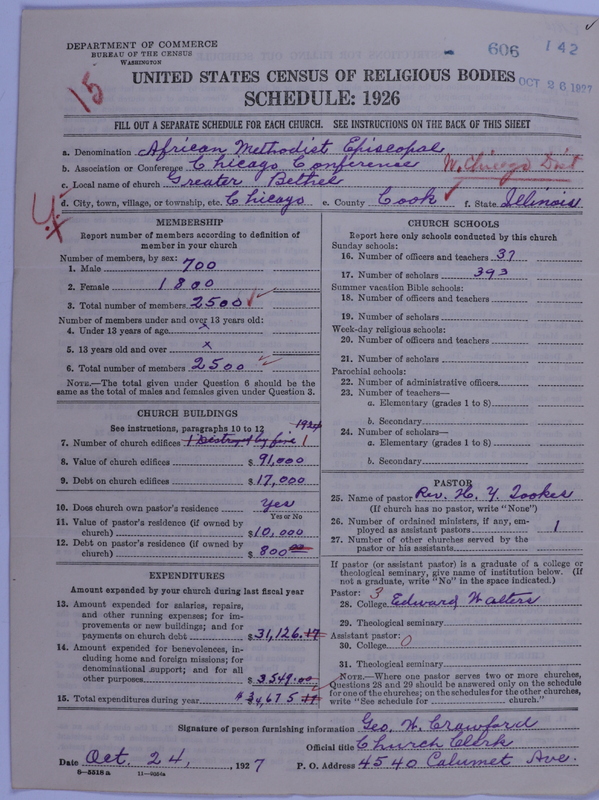 Scan of African Methodist Episcopal Church: 606
