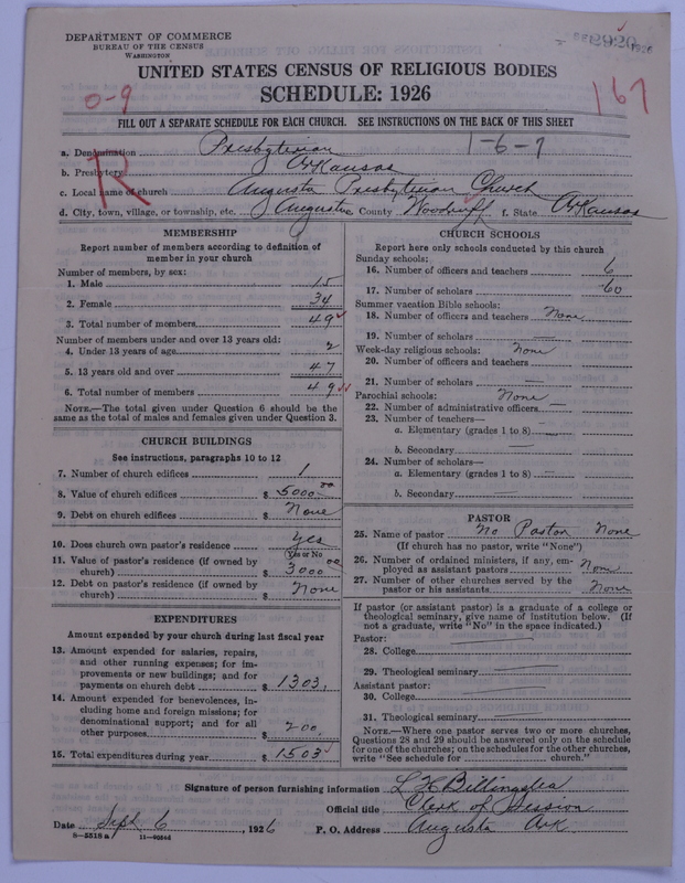 Scan of Presbyterian Church in the United States: 2920