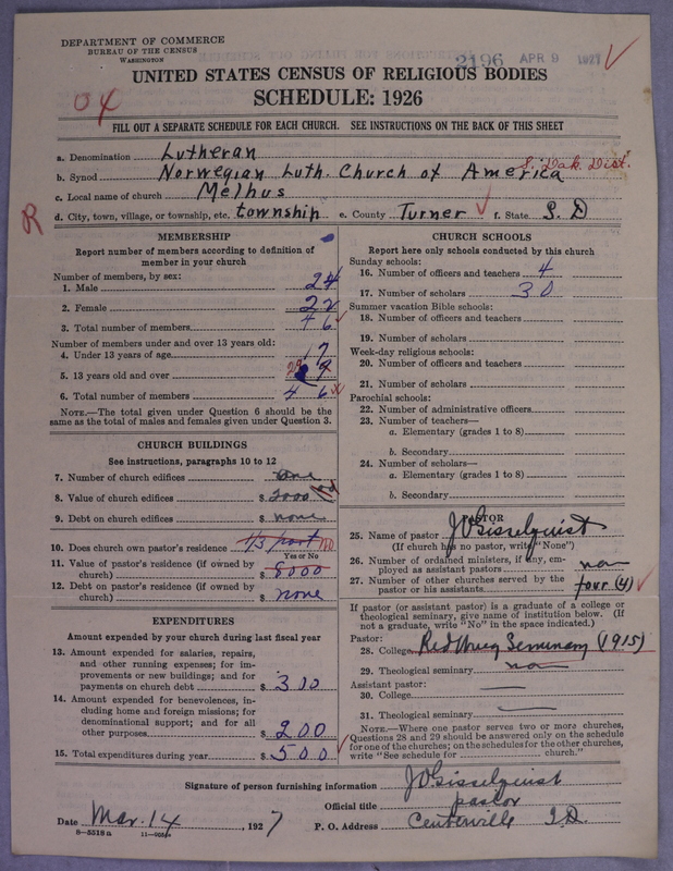 Scan of Norwegian Lutheran Church of America: 2196
