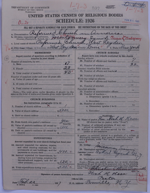 Scan of Reformed Church in America: 107