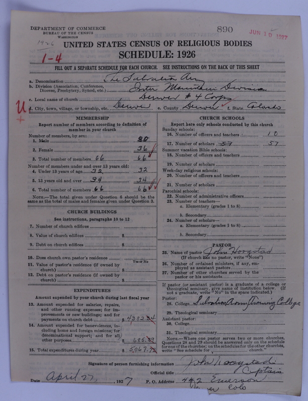 Scan of Salvation Army: 890