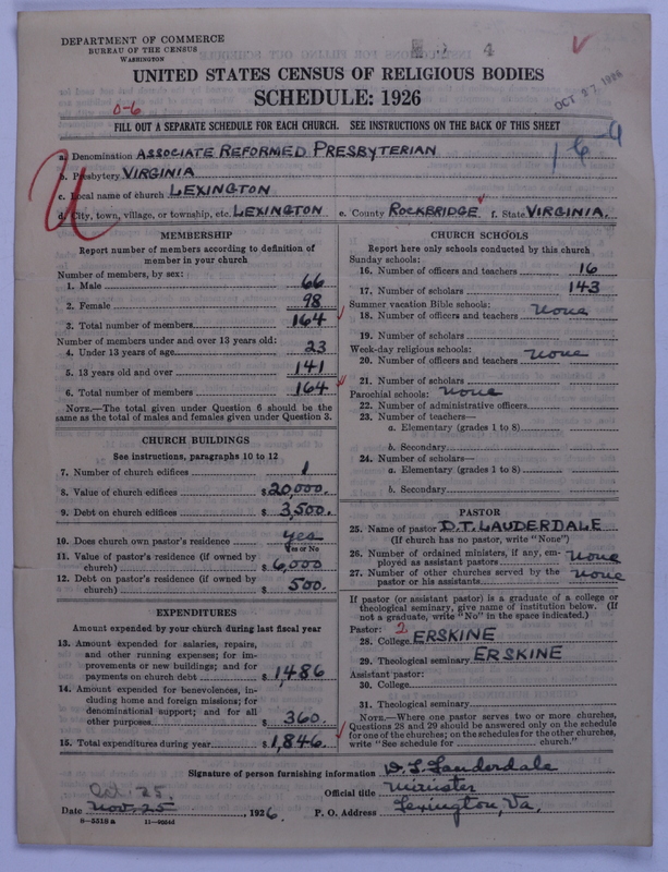 Scan of Associate Reformed Presbyterian Church: 4