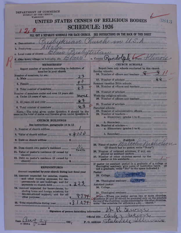 Scan of Presbyterian Church in the United States of America: 3813