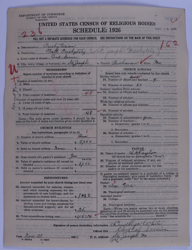 Scan of Presbyterian Church in the United States of America: 5079