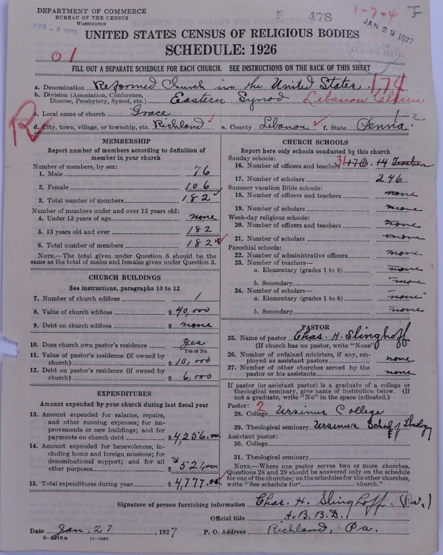 Scan of Reformed Church in the United States: 478