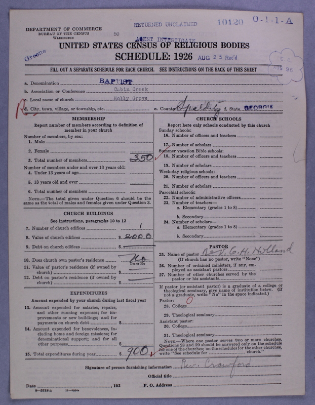 Scan of Negro Baptists: 10120