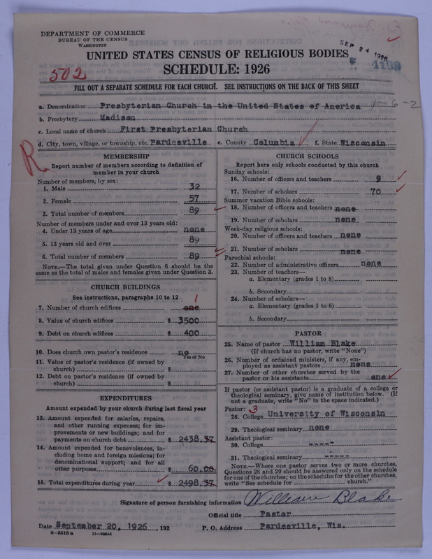 Scan of Presbyterian Church in the United States of America: 4198