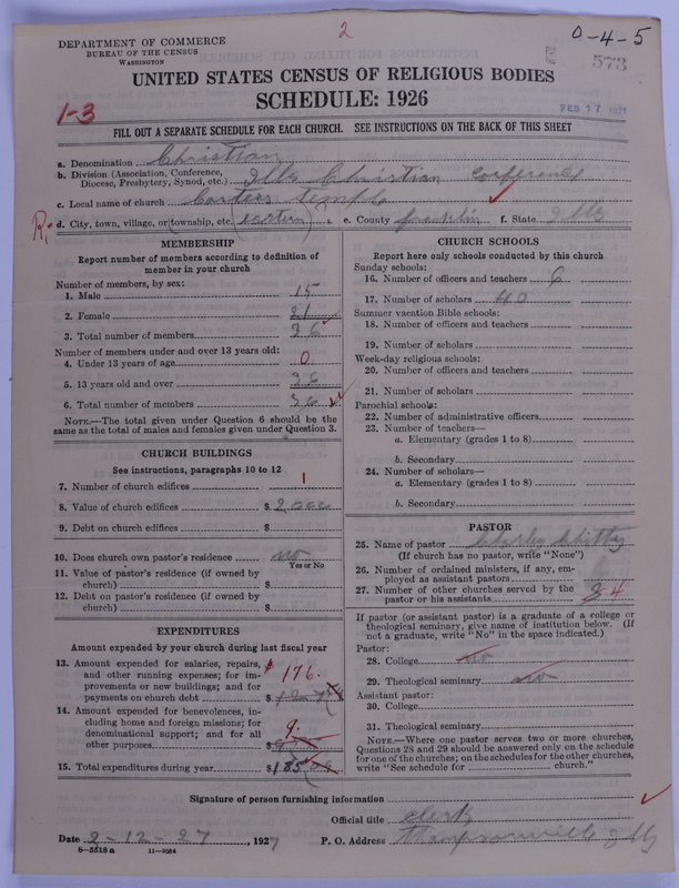 Scan of Christian Church (General Convention of the Christian Church): 573
