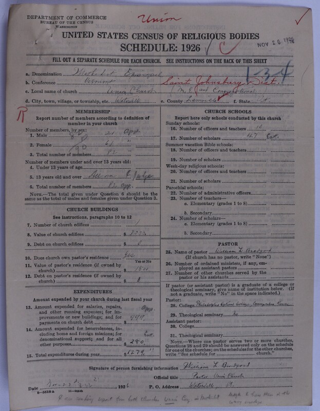 Scan of Federated Churches: 55