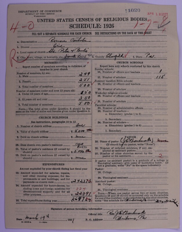 Scan of Roman Catholic Church: 11020