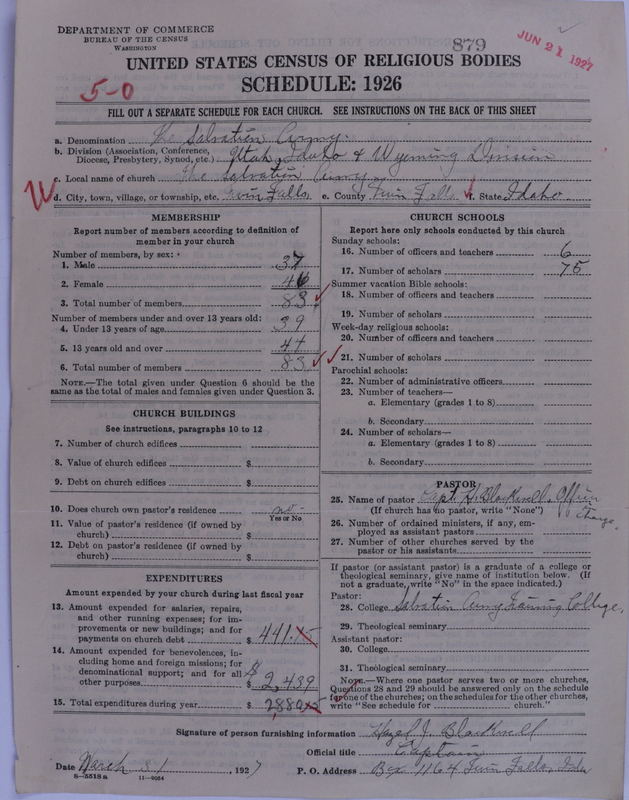 Scan of Salvation Army: 879