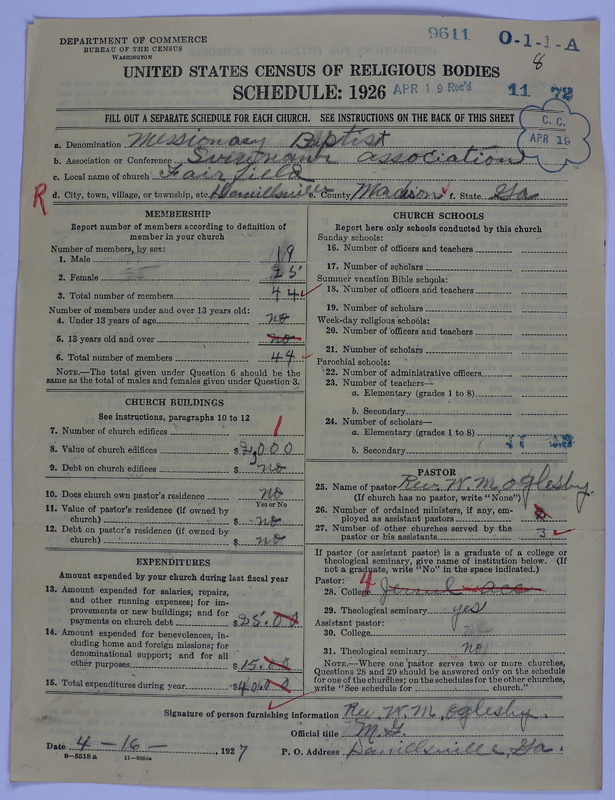 Scan of Negro Baptists: 9611