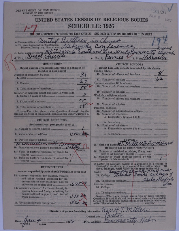 Scan of Church of the United Brethren in Christ: 2126