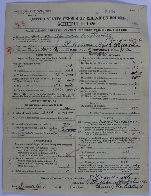 Scan of African Methodist Episcopal Church: 3461
