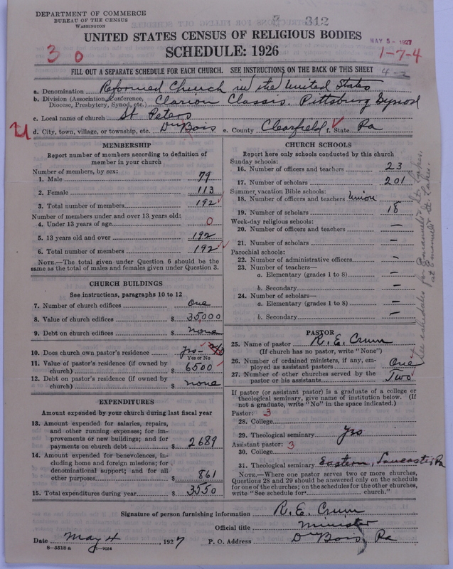 Scan of Reformed Church in the United States: 312