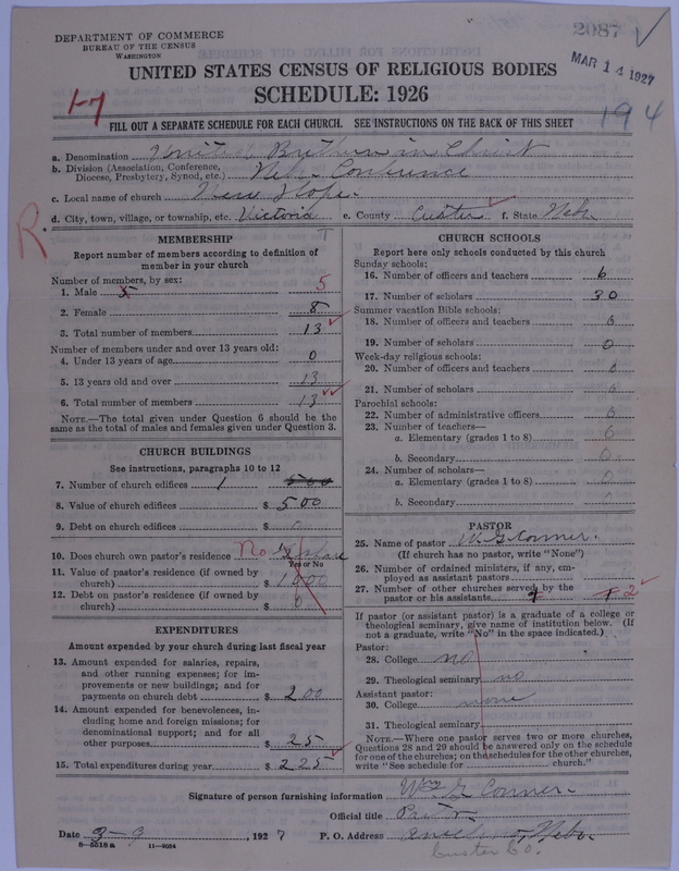 Scan of Church of the United Brethren in Christ: 2087