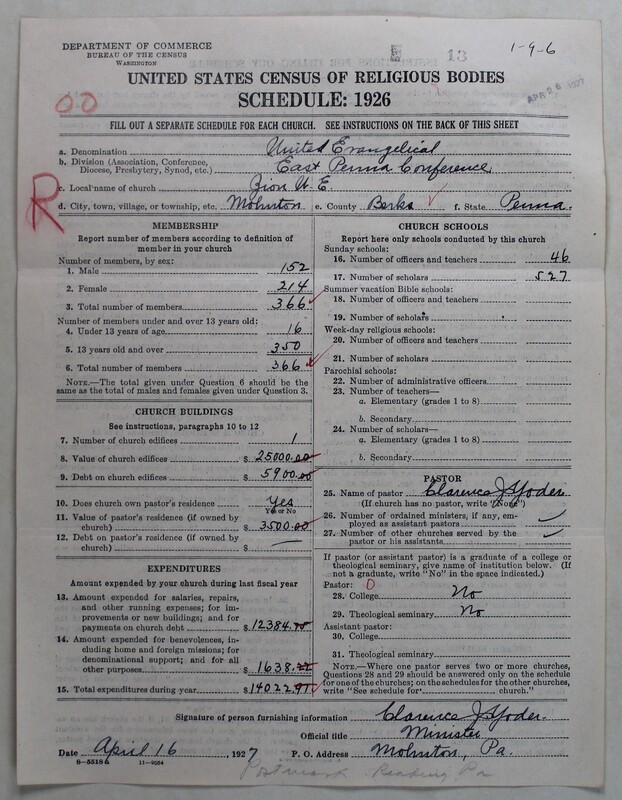 Scan of Evangelical Congregational Church: 13