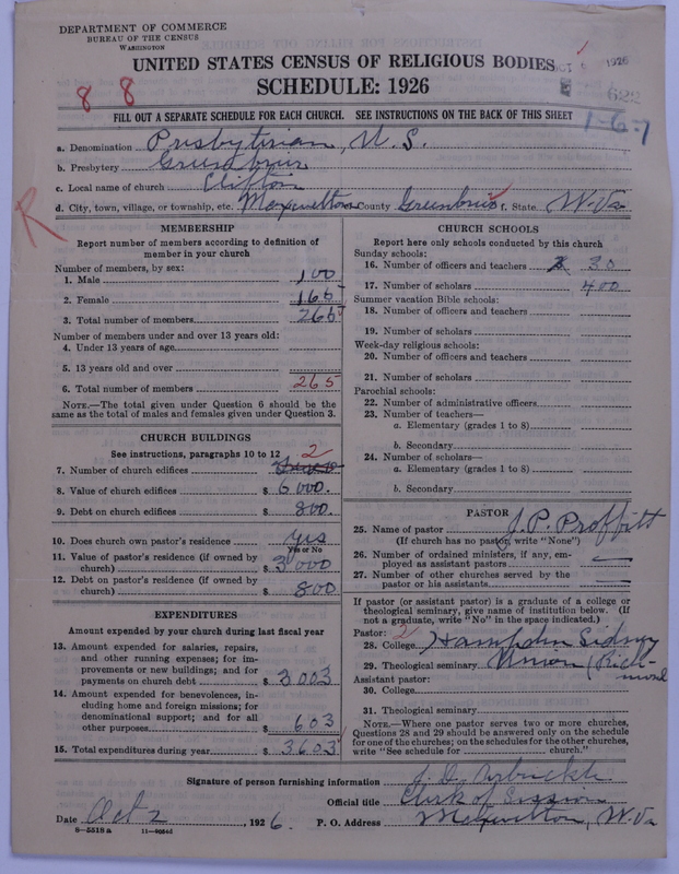 Scan of Presbyterian Church in the United States: 622
