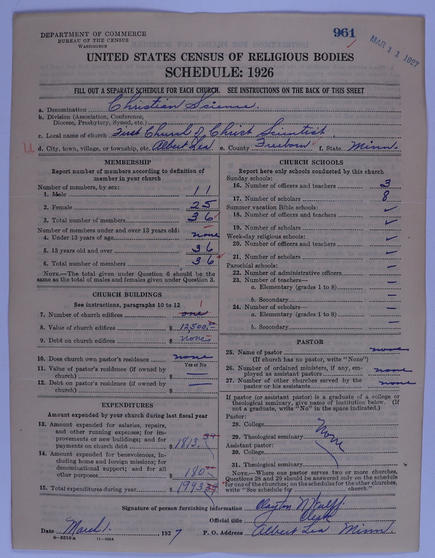 Scan of Church of Christ, Scientist: 961
