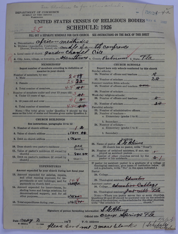 Scan of African Methodist Episcopal Church: 3829