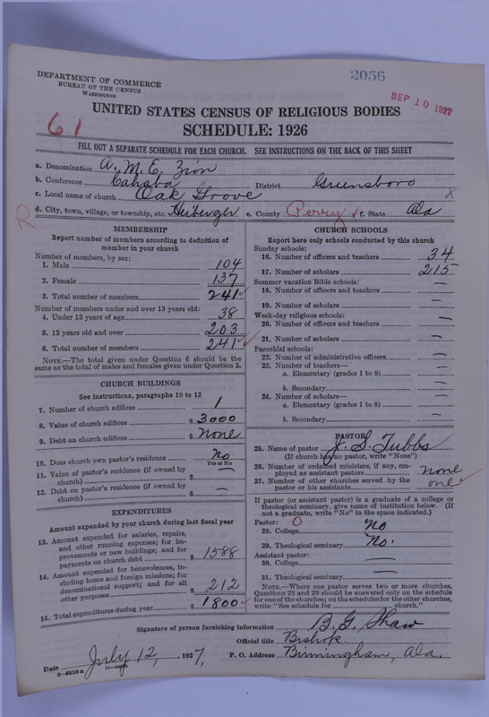 Scan of African Methodist Episcopal Zion Church: 2056