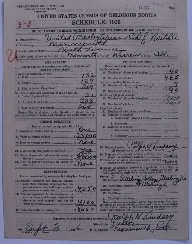 Scan of United Presbyterian Church of North America: 633