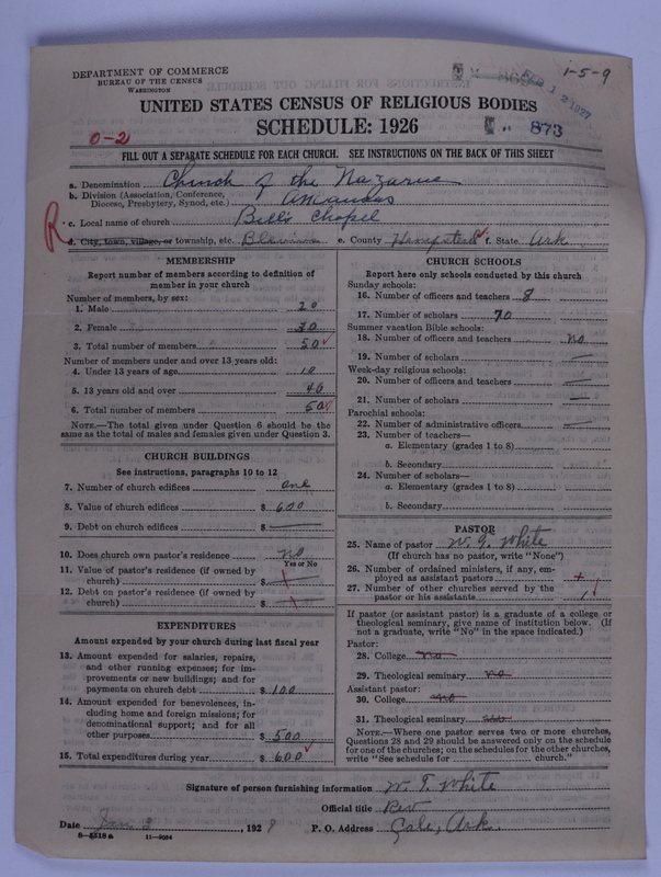 Scan of Church of the Nazarene: 873