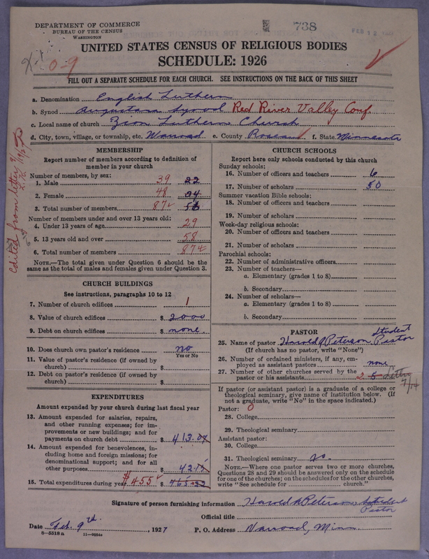 Scan of Evangelical Lutheran Augustana Synod of North America: 738