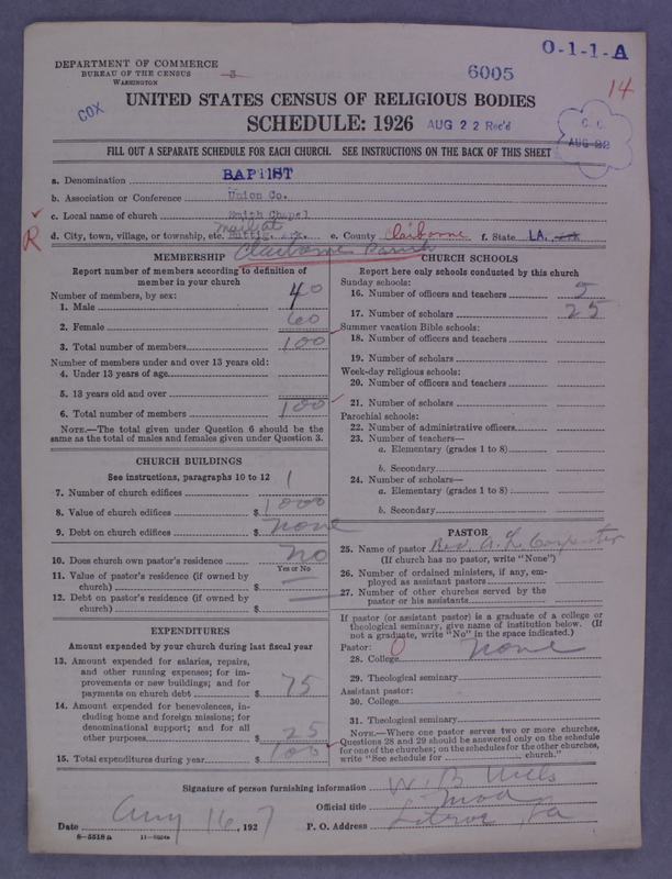 Scan of Negro Baptists: 6005