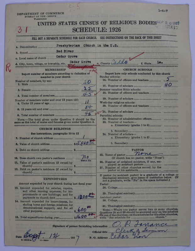 Scan of Presbyterian Church in the United States: 2937