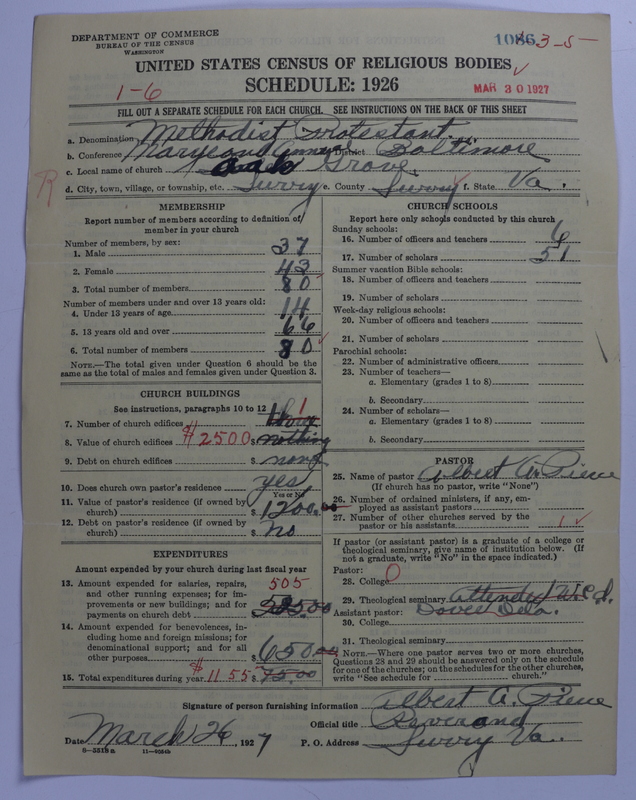 Scan of Methodist Protestant Church: 1086