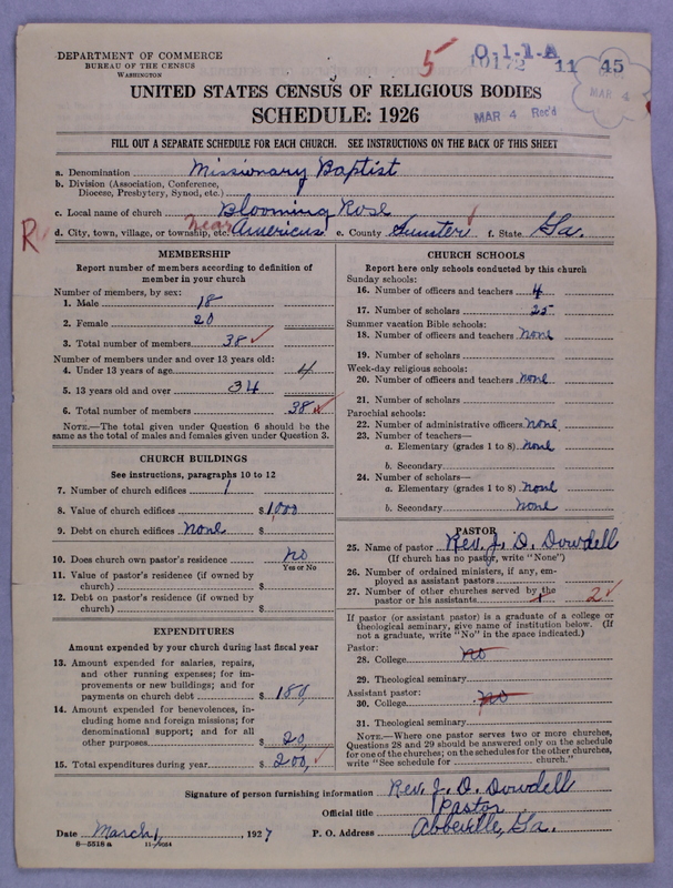 Scan of Negro Baptists: 10172