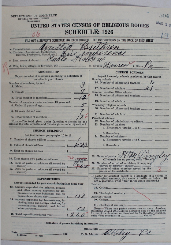Scan of Church of the United Brethren in Christ: 504
