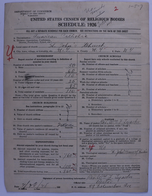 Scan of American Catholic Church: 2