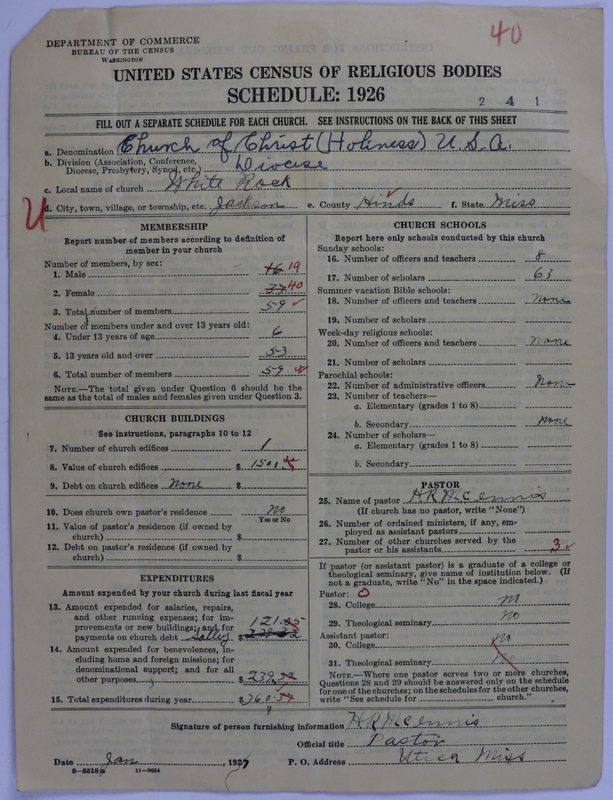 Scan of Church of Christ (Holiness) U.S.A.: 40