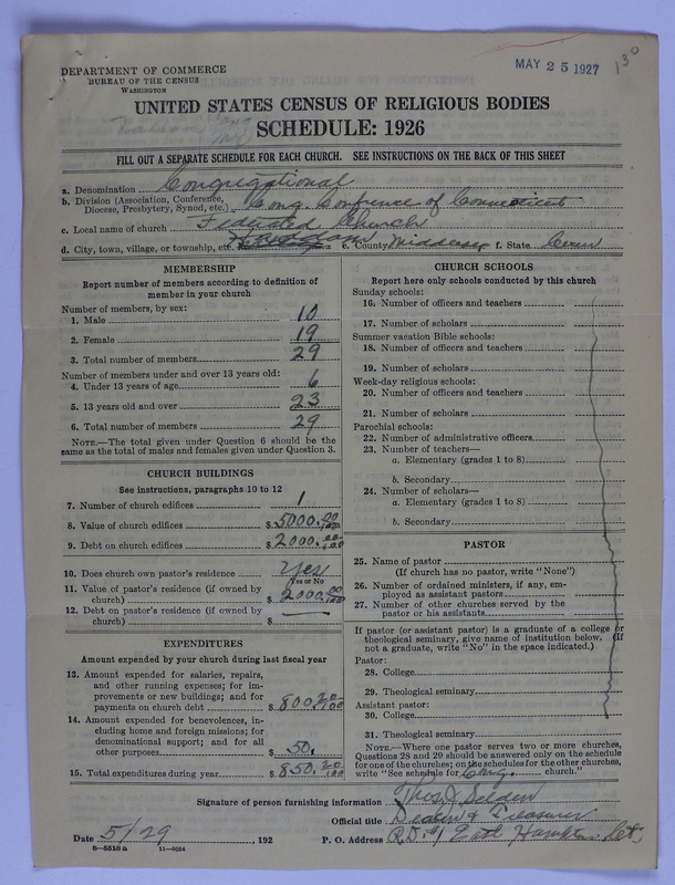 Scan of Federated Churches: 130