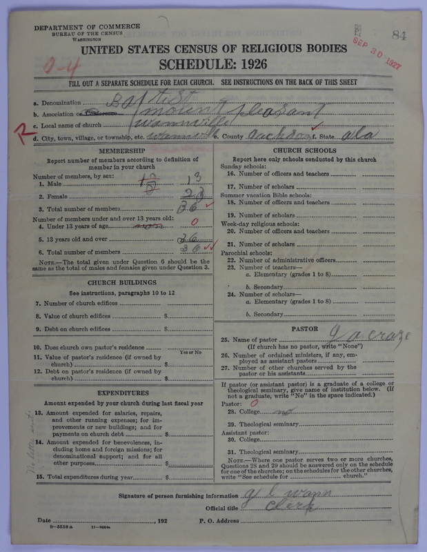 Scan of Duck River and Kindred Associations of Baptists (Baptist Church of Christ): 84