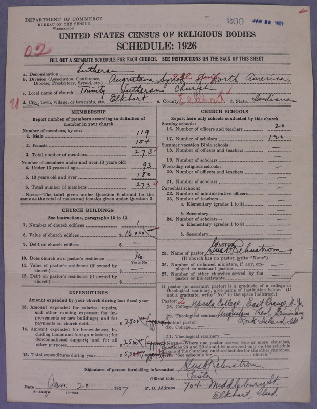 Scan of Evangelical Lutheran Augustana Synod of North America: 200