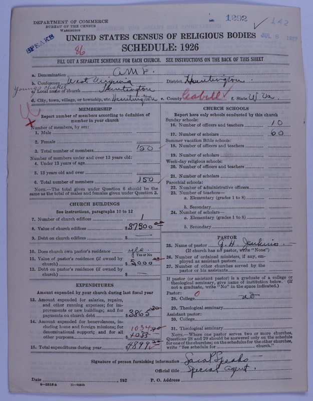 Scan of African Methodist Episcopal Church: 1292