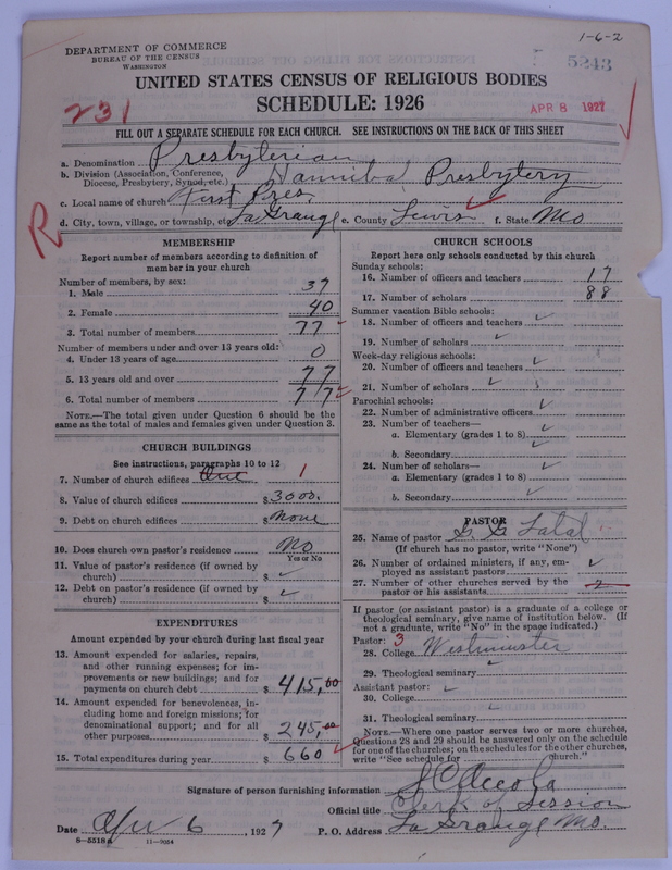 Scan of Presbyterian Church in the United States of America: 5243